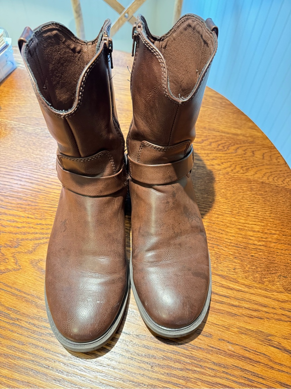 Brown Frye and Co. Mid-Calf Leather Boots